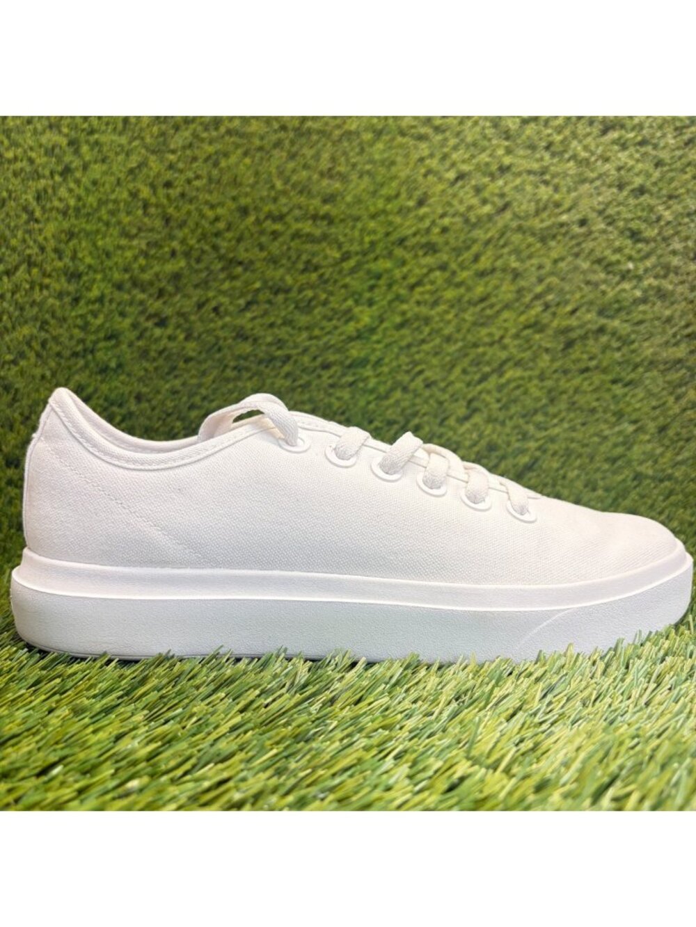 Allbirds Canvas Piper 2 Womens Size 10.5 White Athletic Running Shoes Sneakers